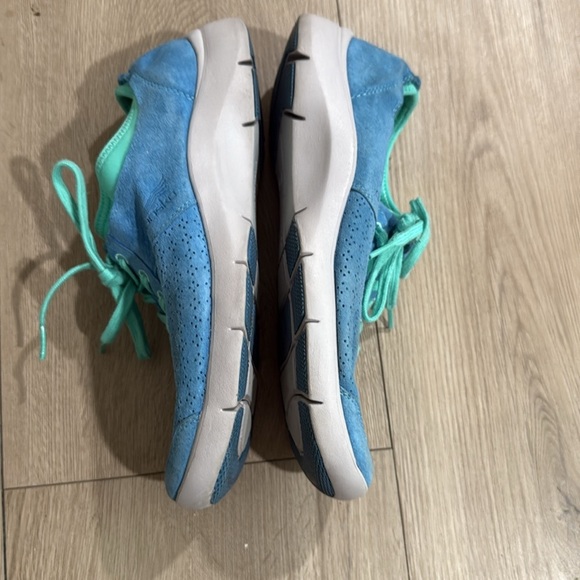 Dansko Sedona Collection Blue Elise Suede Lace-Up Shoes Sneakers Size 39 - Picture 3 of 5